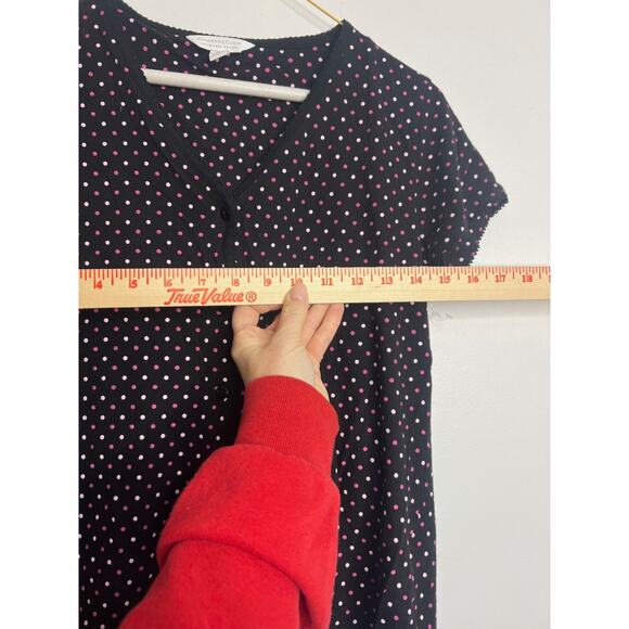 Charter Club Women's M 2-Pc. Cotton Cropped Pajamas Set Dots-PM - Picture 6 of 10